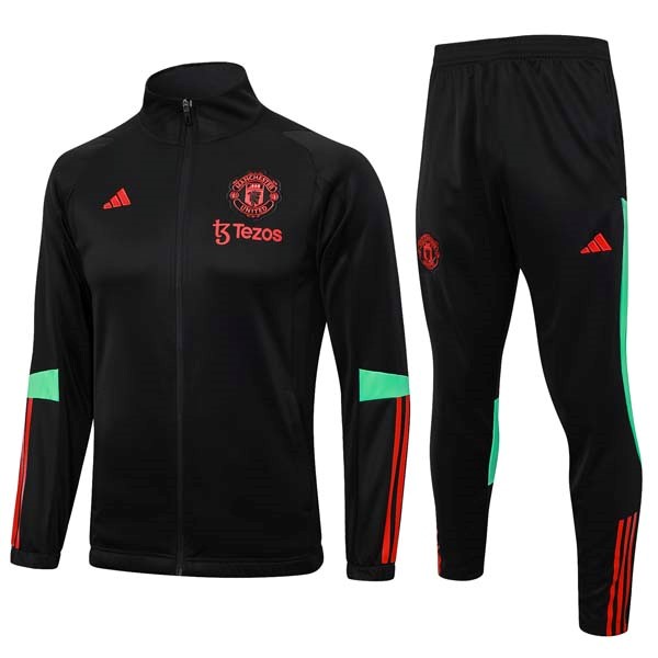 Trainingsanzug Manchester United 2023-2024 Schwarz